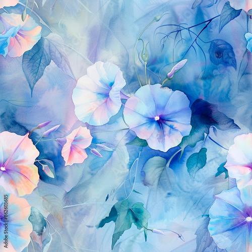 Wallpaper Mural seamless watercolor floral primitive wallpaper Torontodigital.ca