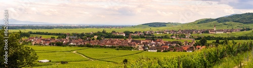 Le village de Kientzheim, au cœur du vignoble alsaciens, CeA, Alsace, Grand Est, France photo