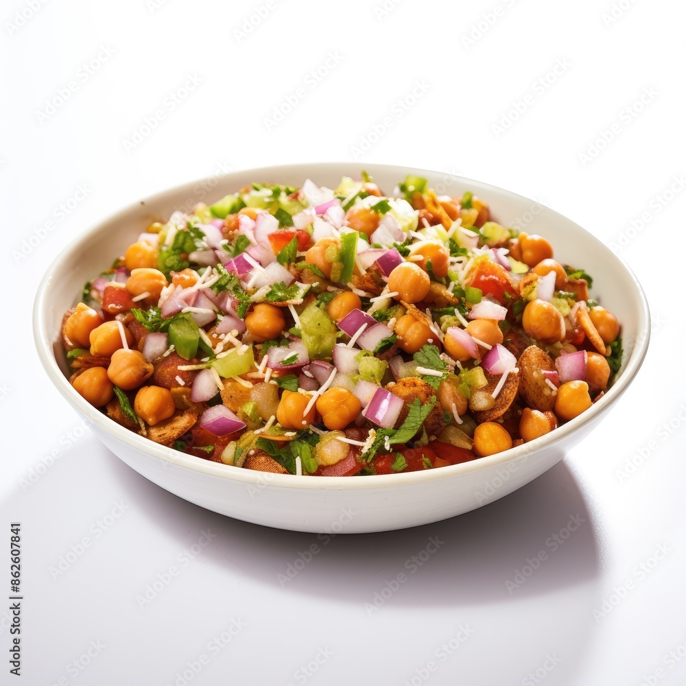Colorful Chana Chaat Salad With Fresh Vegetables Colorful Chana Chaat Salad With Fresh Vegetables