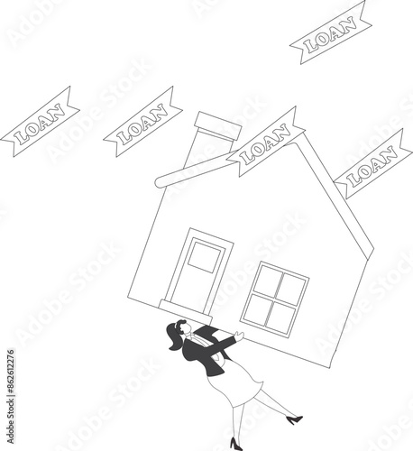 Home Loan businesswoman, Businesswoman under the Big House