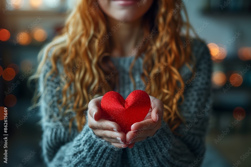 photo of hands holding red heart for health care and charity concept photo of hands holding red heart for health care and charity concept
