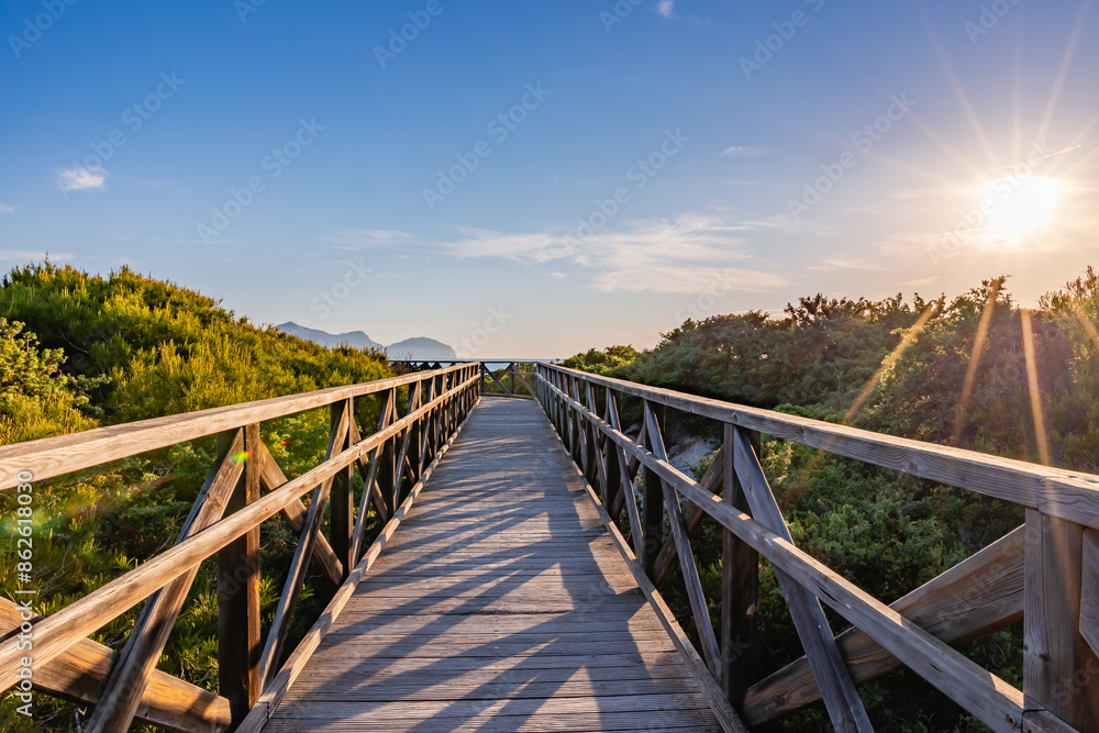 bridge over the beach