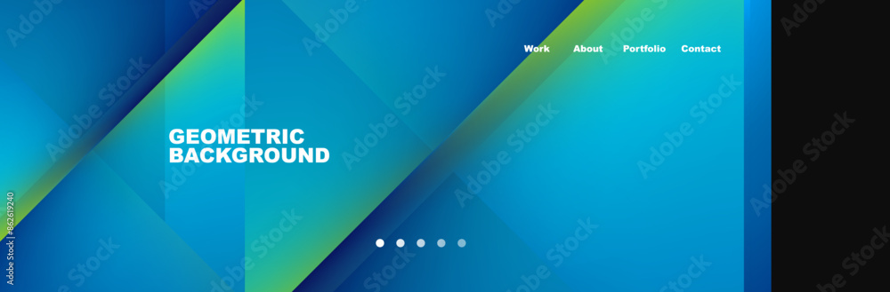 Obraz premium Gradient triangles composition with bright fluid colors. Vector Illustration For Wallpaper, Banner, Background, Card, Book Illustration, landing page