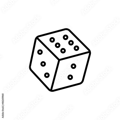 Dice Icon for Board Games and Random Generators