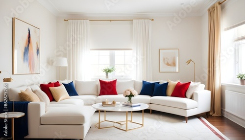 Photo interior modern design room 3d illustration