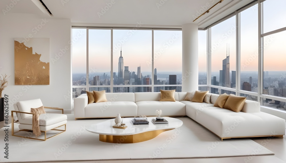 Photo interior modern design room 3d illustration Photo interior modern design room 3d illustration