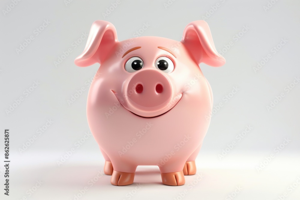Adorable Chubby Piglet with Big Eyes and Cute Smile Adorable Chubby Piglet with Big Eyes and Cute Smile