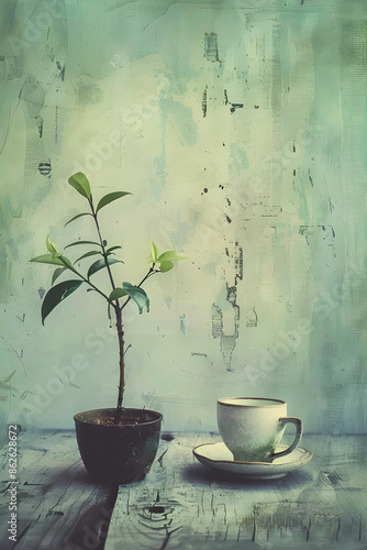 Digital Art Print tea tree