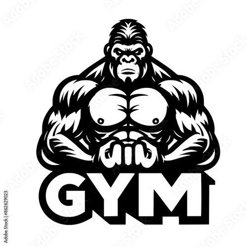 Gym Gorilla logo icon Generative AI