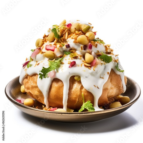 Raj Kachori - Flavorful Indian Chaat Dish Captured