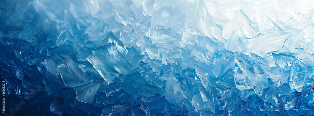 Abstract blue ice texture background, in the style of blue and white gradient, minimalism, banner with copy space area Abstract blue ice texture background, in the style of blue and white gradient, minimalism, banner with copy space area