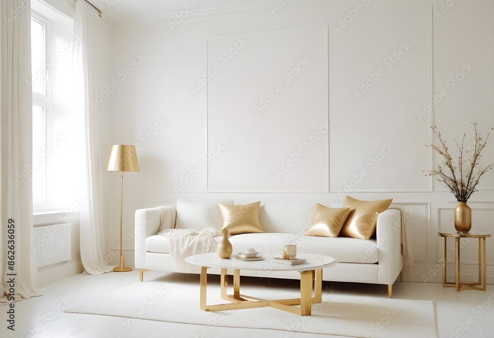 Photo interior modern design room 3d illustration Photo interior modern design room 3d illustration