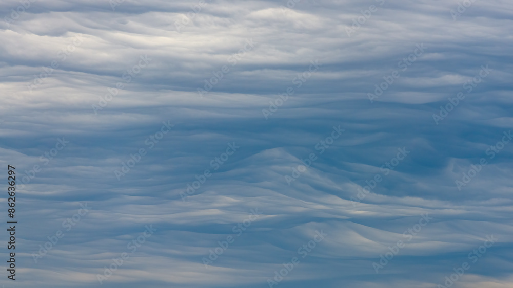 Wind currents bending clouds in the sky Wind currents bending clouds in the sky