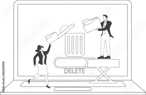 Wallpaper Mural Delete file, Cleaning digital memory Torontodigital.ca