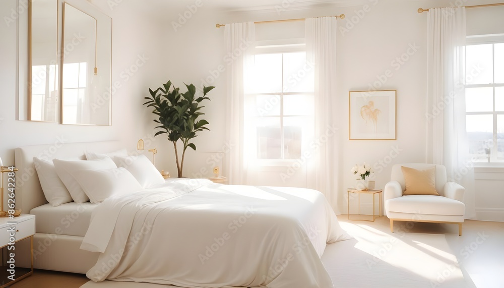 Photo interior modern design room 3d illustration Photo interior modern design room 3d illustration