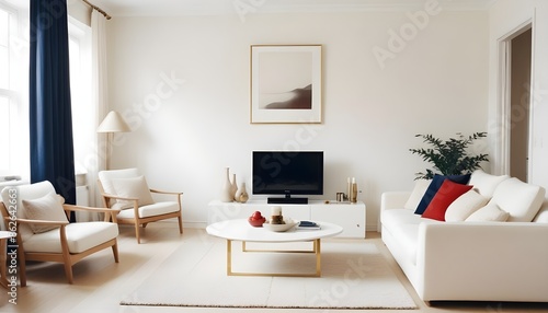 Photo interior modern design room 3d illustration