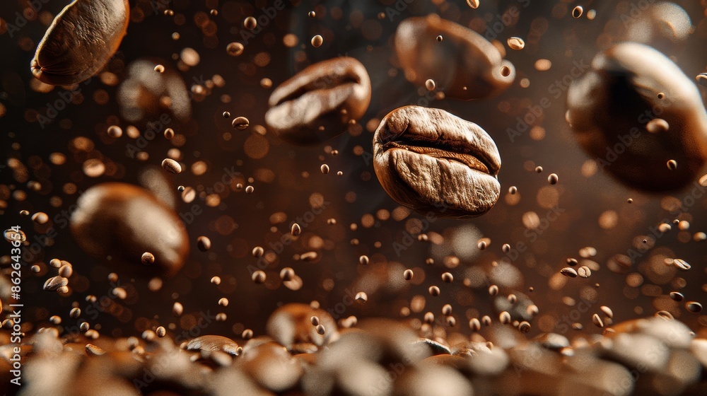 coffee liquid falling coffee beans coffee liquid falling coffee beans