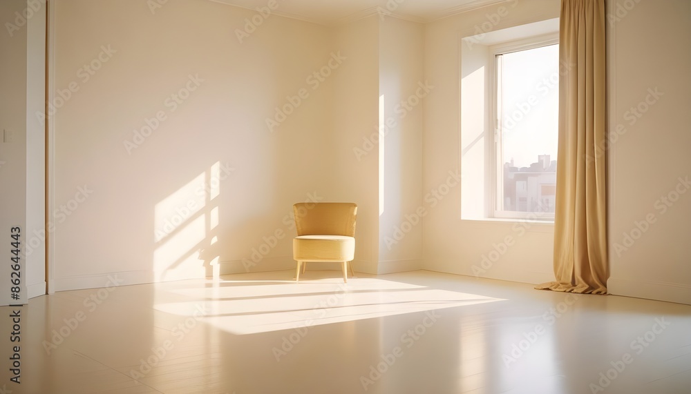 Fototapeta premium Photo interior modern design room 3d illustration