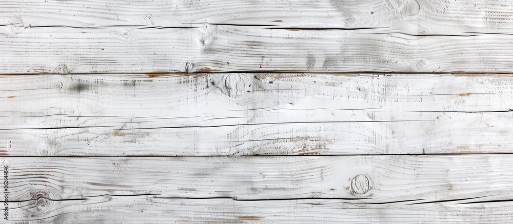 Obraz premium Top view of natural white wood plank from a forest, displaying original texture, ideal as a background with copy space image.
