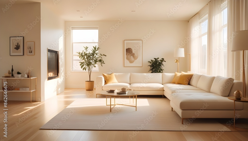 Photo interior modern design room 3d illustration Photo interior modern design room 3d illustration
