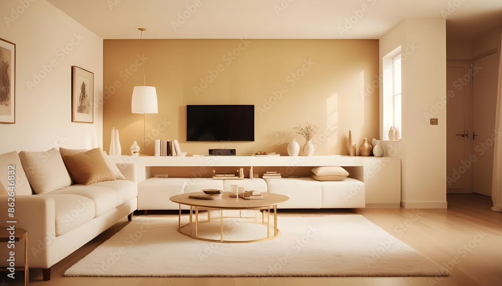 Photo interior modern design room 3d illustration Photo interior modern design room 3d illustration