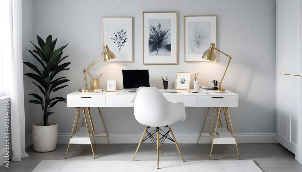 Photo interior modern design room 3d illustration Photo interior modern design room 3d illustration