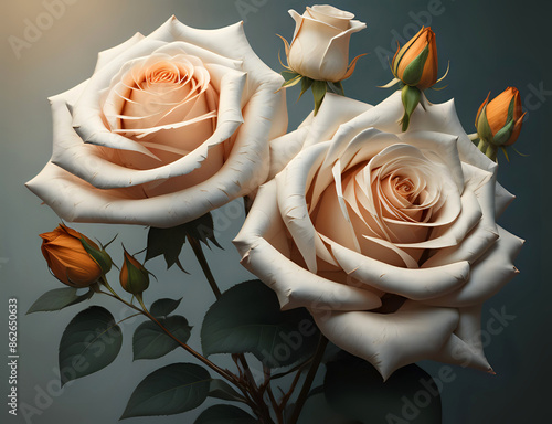 weiße Rosen photo