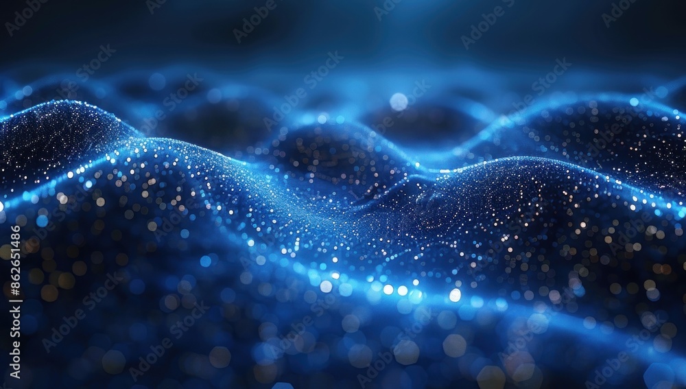 Abstract Blue and White Bokeh Background Abstract Blue and White Bokeh Background