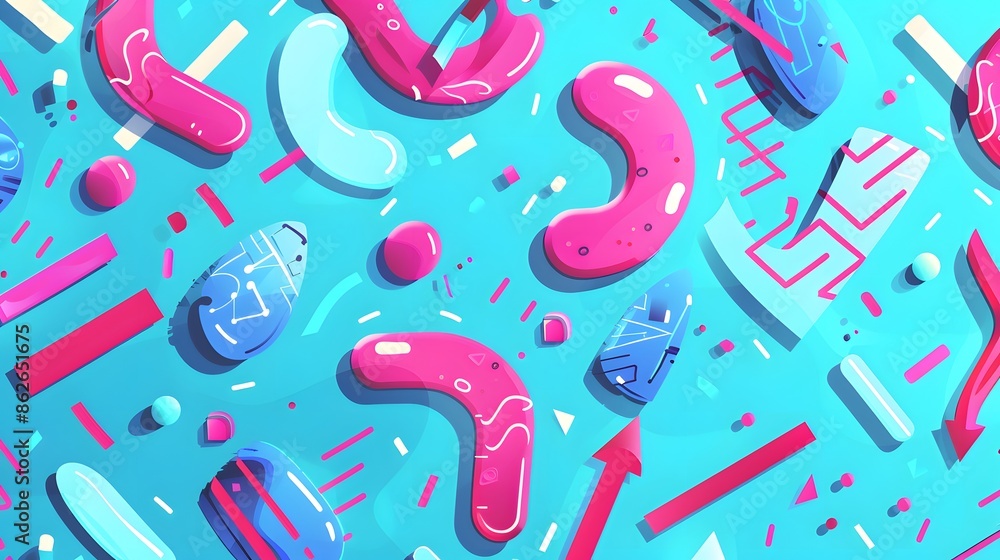 Iced blue and magenta cartoon style background Iced blue and magenta cartoon style background
