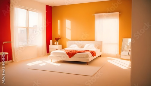 Photo interior modern design room 3d illustration