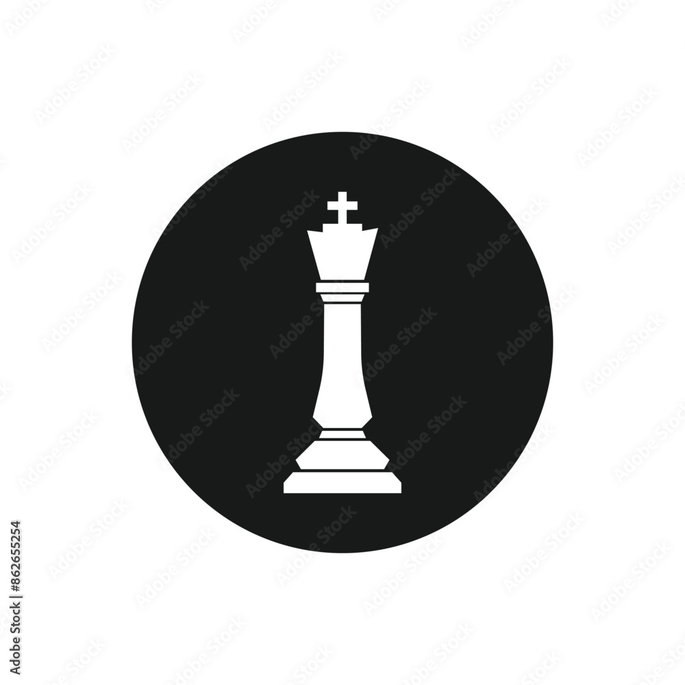 Chess king sign vector. Chess board game Chess king sign vector. Chess board game