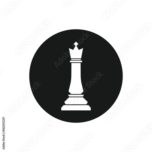 Chess queen icon sign vector design