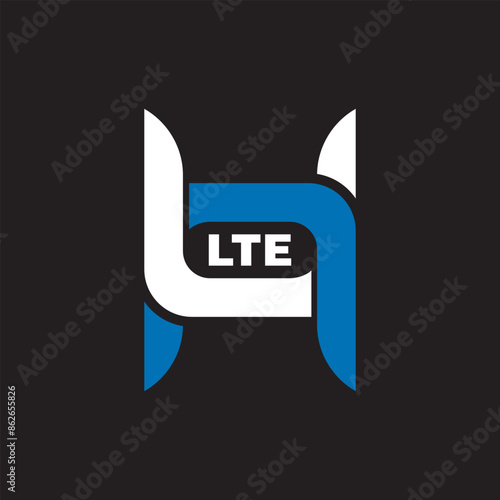 LTE letter logo design on white background. LTE logo. LTE creative initials letter Monogram logo icon concept. LTE letter design