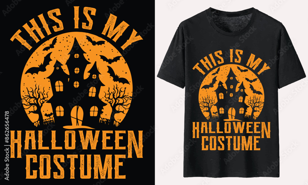 This Is My Halloween Costume T-shirt Design, Halloween Typography T-shirt This Is My Halloween Costume T-shirt Design, Halloween Typography T-shirt