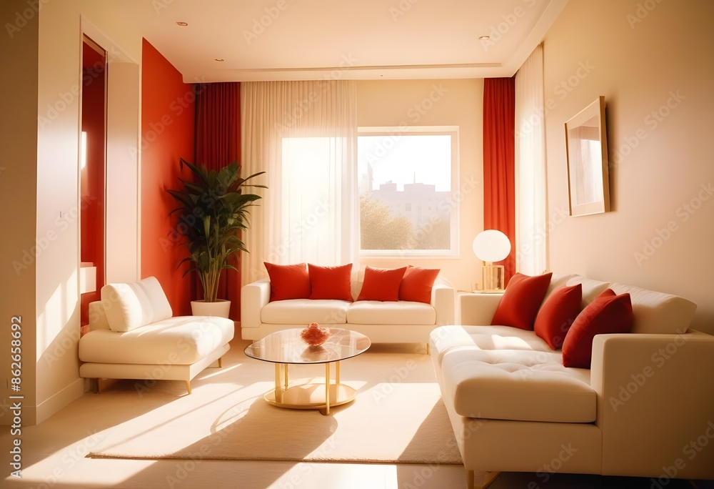 Photo interior modern design room 3d illustration Photo interior modern design room 3d illustration