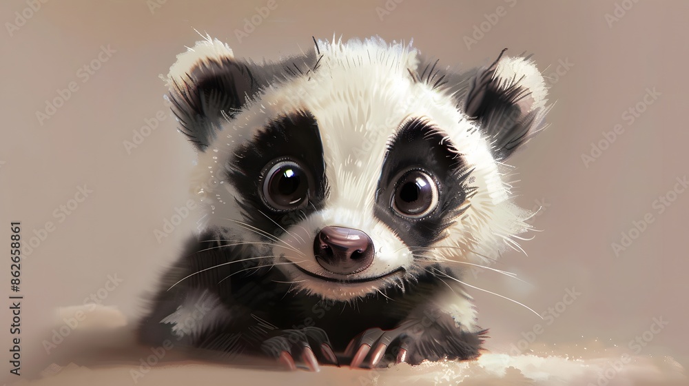 Cute badger cartoon. Cute badger cartoon.
