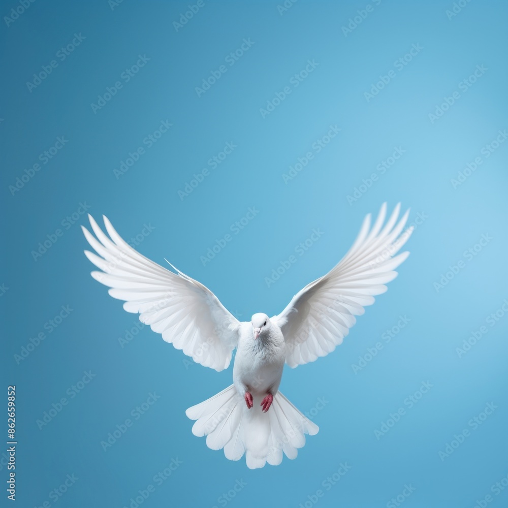 Fototapeta premium Flying dove animal bird wildlife.