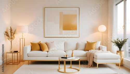 Photo interior modern design room 3d illustration