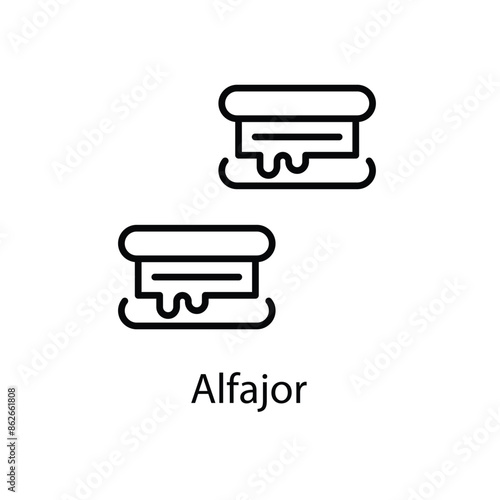 Alfajor vector icon