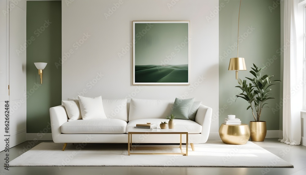 Photo interior modern design room 3d illustration Photo interior modern design room 3d illustration