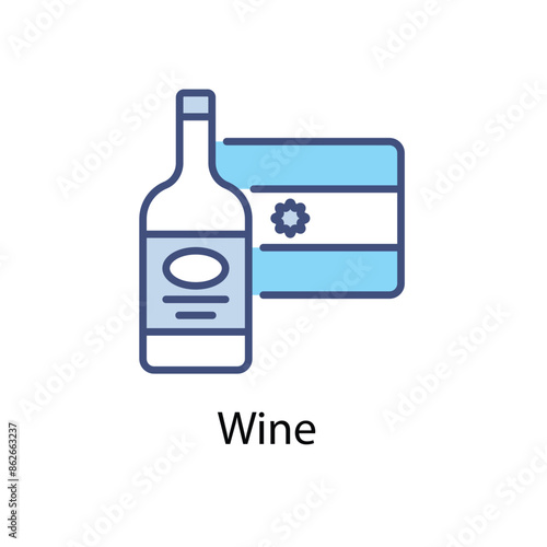 Wine vector icon