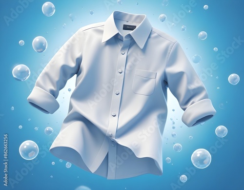 Clean wash white shirt