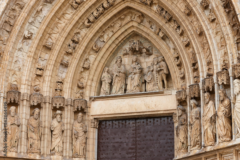 Archivolts of a gothic cathedral. Castello de Empuries. Catalonia, Spain Archivolts of a gothic cathedral. Castello de Empuries. Catalonia, Spain