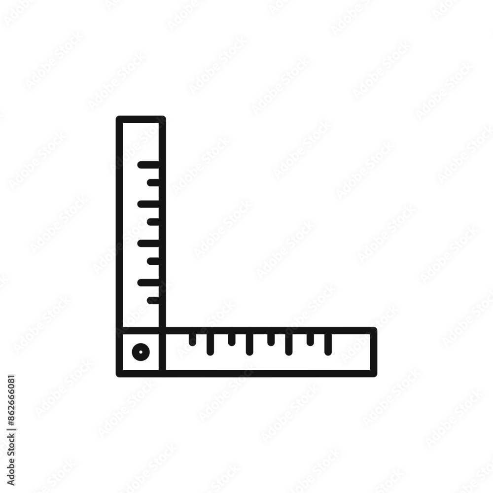 Measurement Ruler Combined Icon for Design and Engineering Tools Measurement Ruler Combined Icon for Design and Engineering Tools