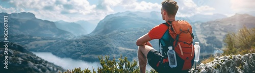 Athlete Taking a Break with...