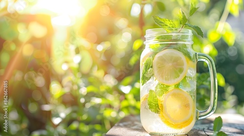 Refreshing Lemon and Mint W...
