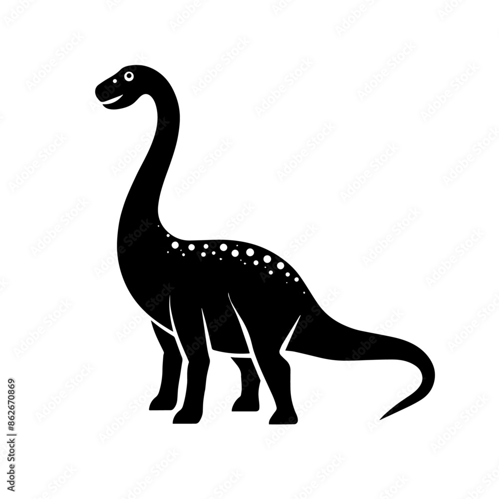 simple black dinosaur silhouette on white background simple black dinosaur silhouette on white background