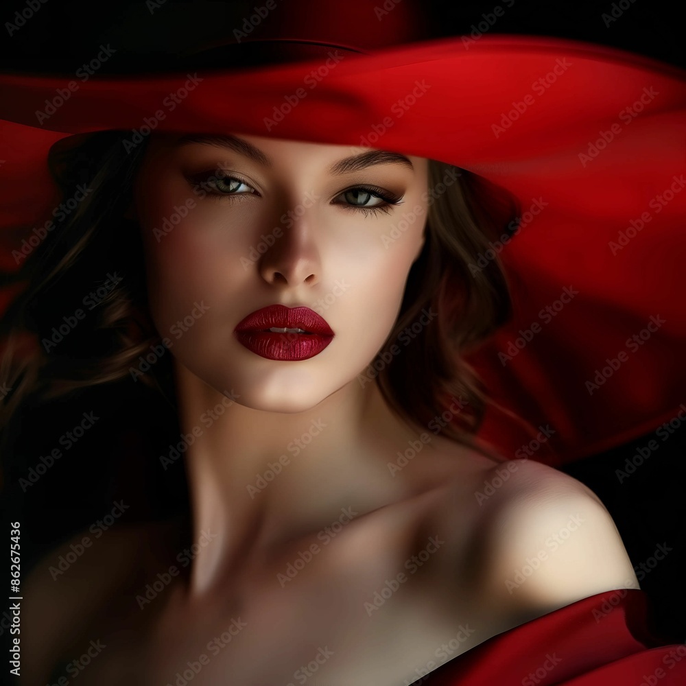 Glamorous portrait of an elegant woman. Glamorous portrait of an elegant woman.
