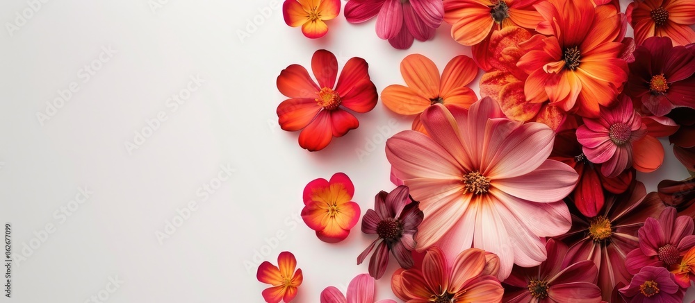 Indian flowers showcasing their beauty in a captivating copy space image. Indian flowers showcasing their beauty in a captivating copy space image.