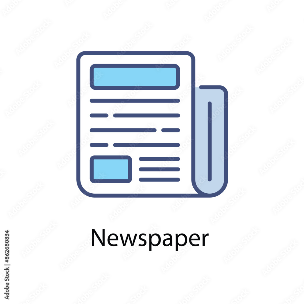 Newspaper vector icon Newspaper vector icon